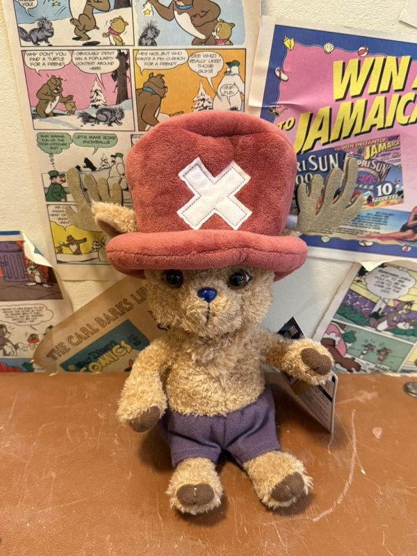 [日本限定]  海賊王  Monchhichi Chimutan 玩偶 吊飾 