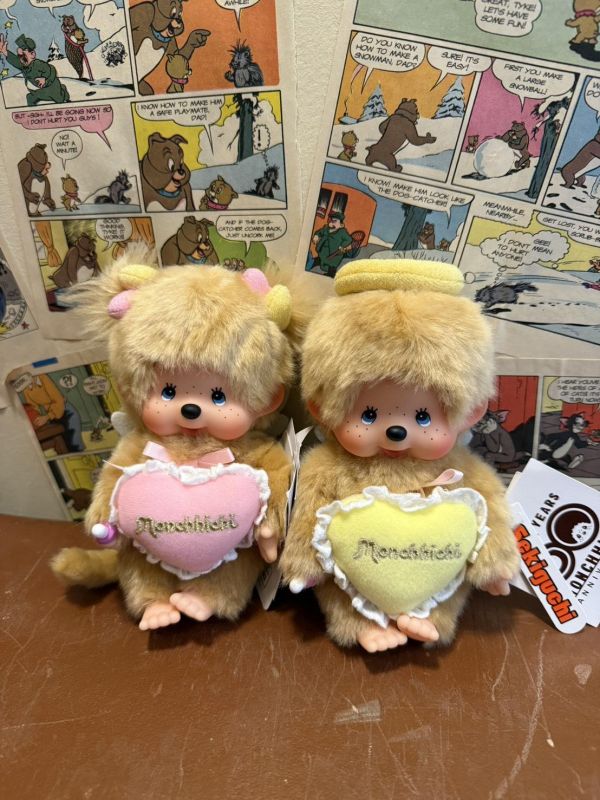 [日本限定 ]50 週年紀念「Love Happy Angel」 Monchhichi 玩偶 