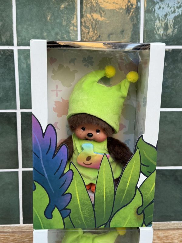 [泰國限定]Monchhichi 與Greenie & Elfie 聯名 綠色精靈 夢奇奇 