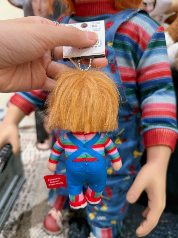 日本正版 環球影城 恰吉娃娃 Chucky 吊飾 鑰匙圈 