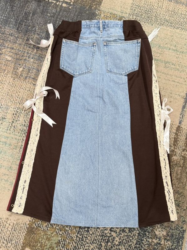 Remake 美式蕾絲拼接裙 