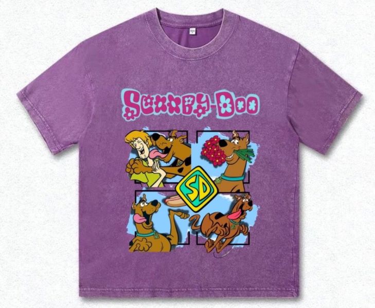 童年卡通系列 史酷比四格圖 水洗T-shirts(三色) 