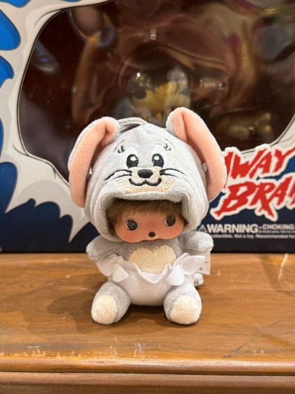 日本 正版 Monchhichi 夢奇奇泰菲 吊飾鑰匙圈 