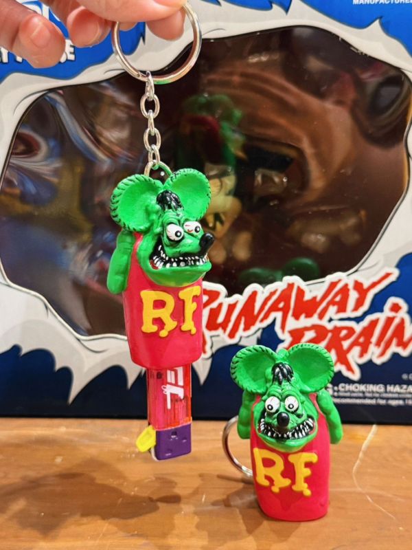 RAT FINK 老鼠芬克 RF鑰匙圈 打火機套 深綠/淺綠/紅/橘 