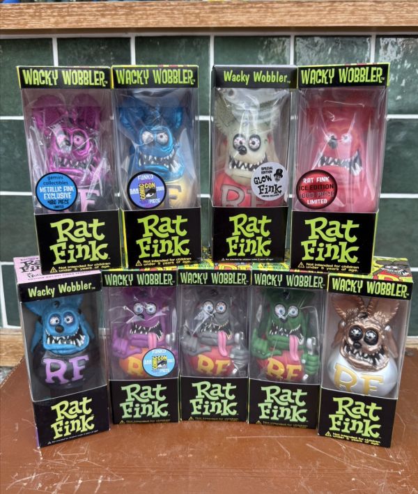 Rat Fink Funko RAT FINK老鼠芬克系列搖頭公仔 