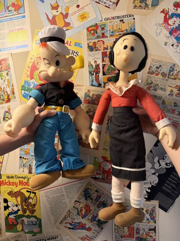 1985年 Popeye 大力水手 卜派 & 奧莉薇 