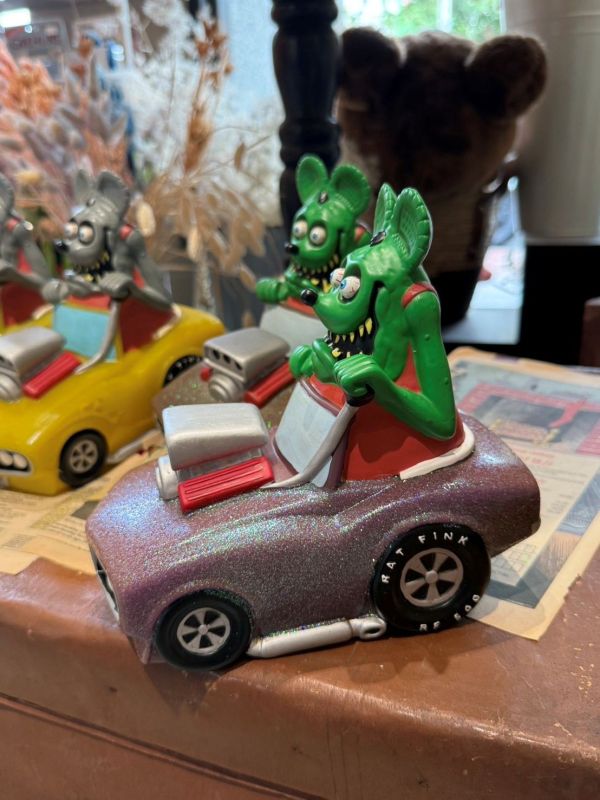 2005年 Rat Fink 芬克鼠 FUNKO MOONEYES 存錢筒 
