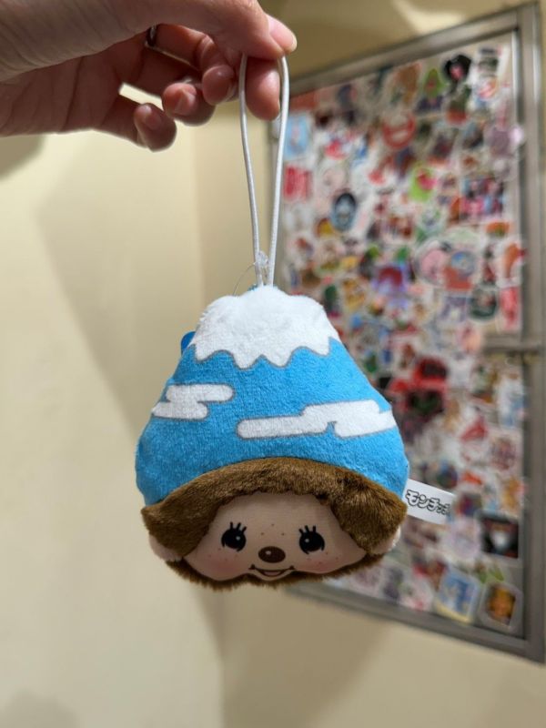 日本 正版 monchhichi 蒙奇奇 富士山/淺草雷門限定 吊飾鑰匙圈 