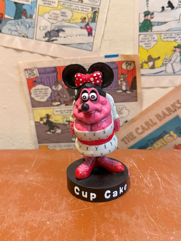 2008年 Rat Fink Cup Cake Nodding doll 醜米妮 
