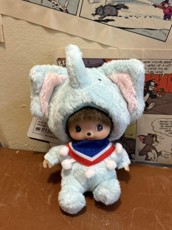 [泰國限定] 大象 Monchhichi 玩偶 / 吊飾 