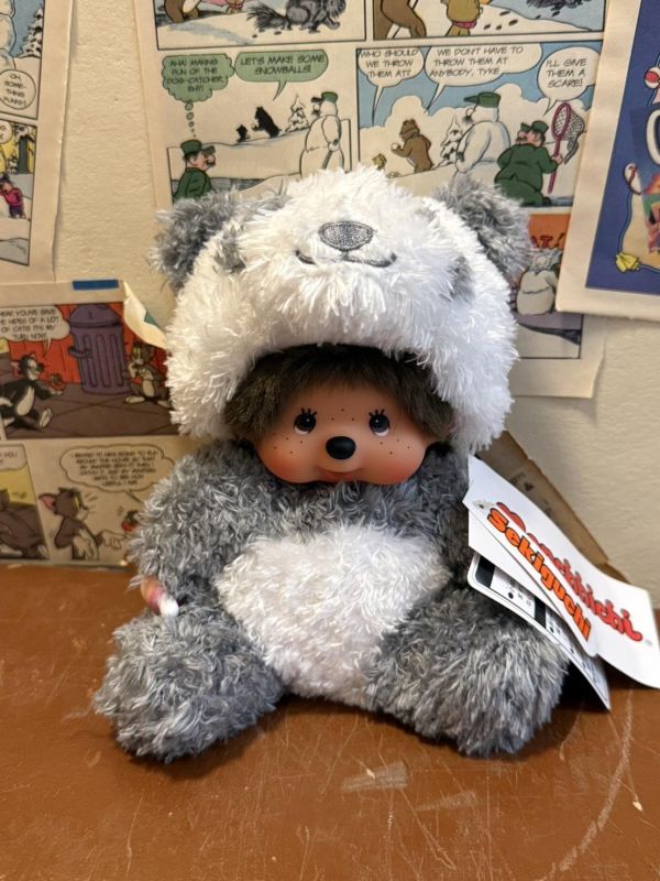 [日本限定] 穿著動物裝 熊貓 / 兔子 / 熊 造型 Monchhichi 玩偶 