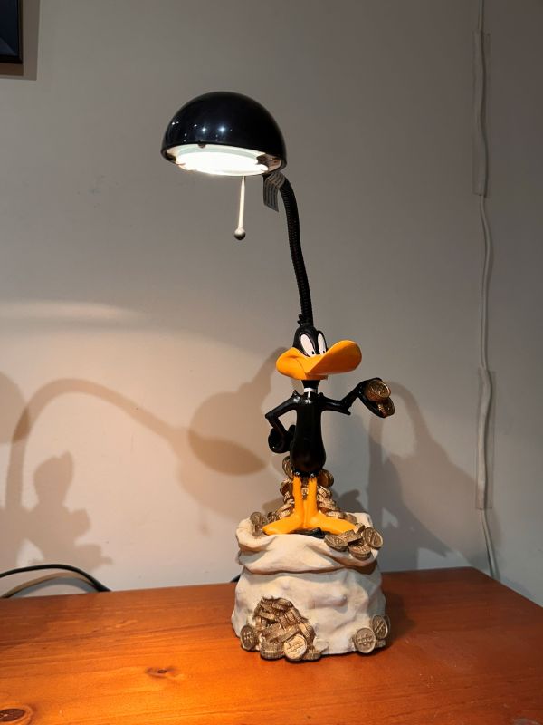 Warner Bros.Looney Tunes 復古 達菲鴨檯燈 