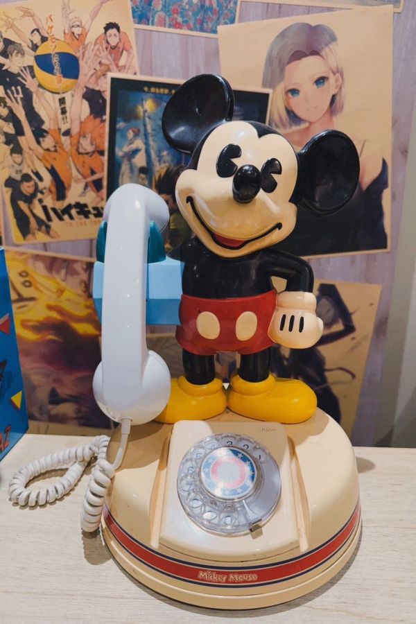 日本早期 DISNEY Mickey 老米奇 神田通信行 輪盤電話 