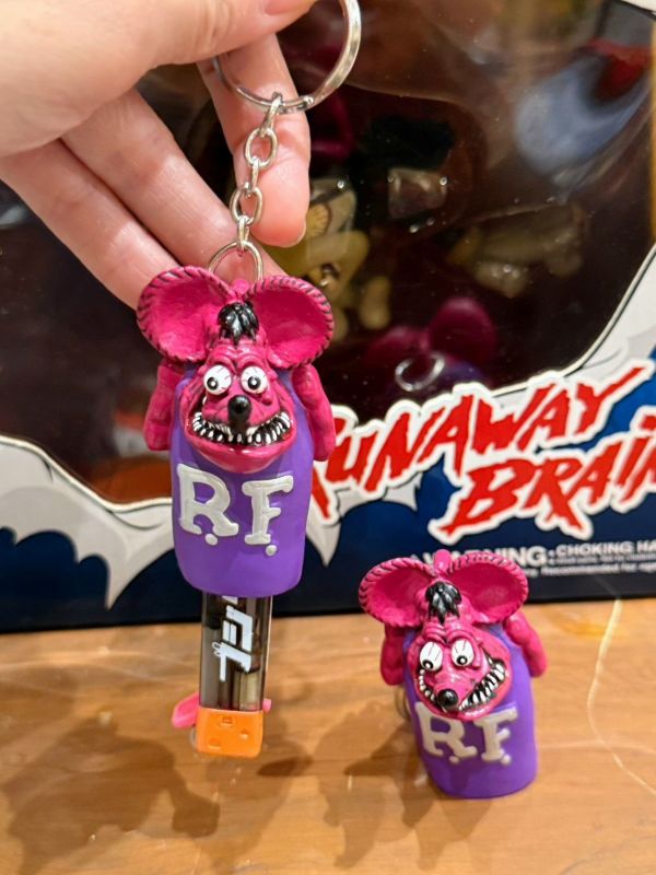 RAT FINK 老鼠芬克 RF鑰匙圈 打火機套 深綠/淺綠/紅/橘 