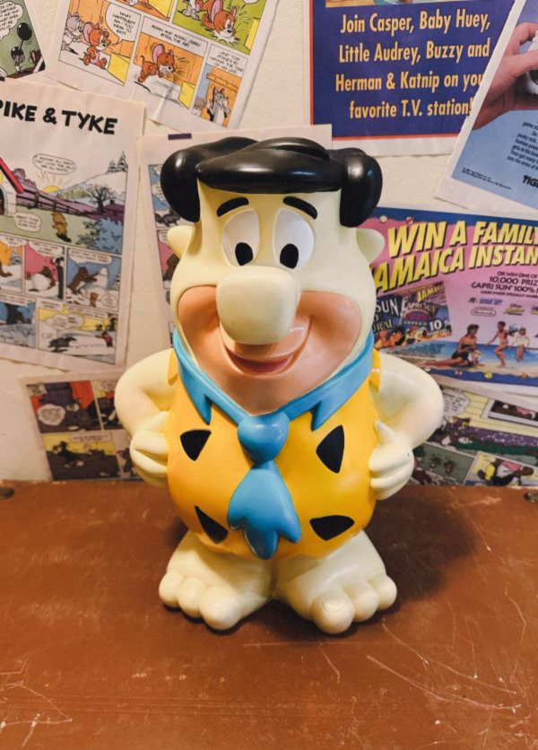 1997年 Hanna Barbera摩登原始人 存錢筒 