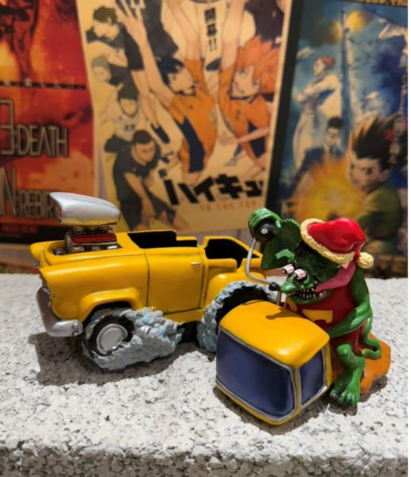 2005年 Mooneyes Rat Fink 聖誕汽車煙灰缸 