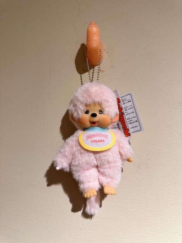 日本 正版 Monchhichi 馬卡龍 夢奇奇 吊飾鑰匙圈 