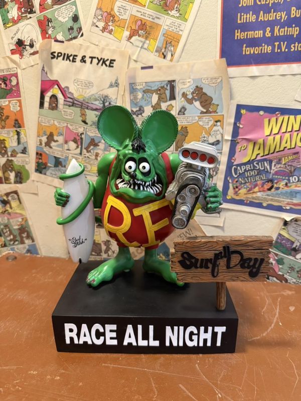 2006 RAT FINK Surf all Day Race all night RF雕像 滑板比賽 