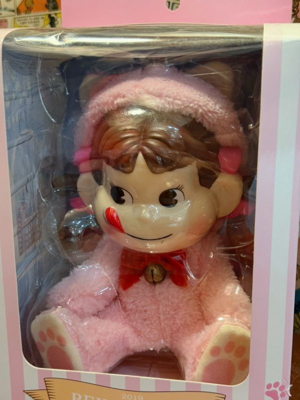 2019年 日本正版 不二家 牛奶妹 PEKO DOLL 限量 貓咪造型 