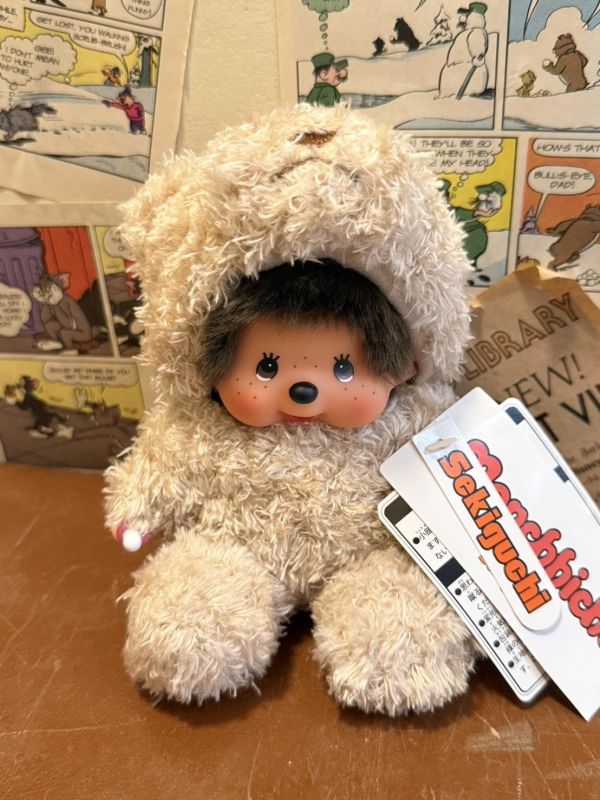 [日本限定] 穿著動物裝 熊貓 / 兔子 / 熊 造型 Monchhichi 玩偶 