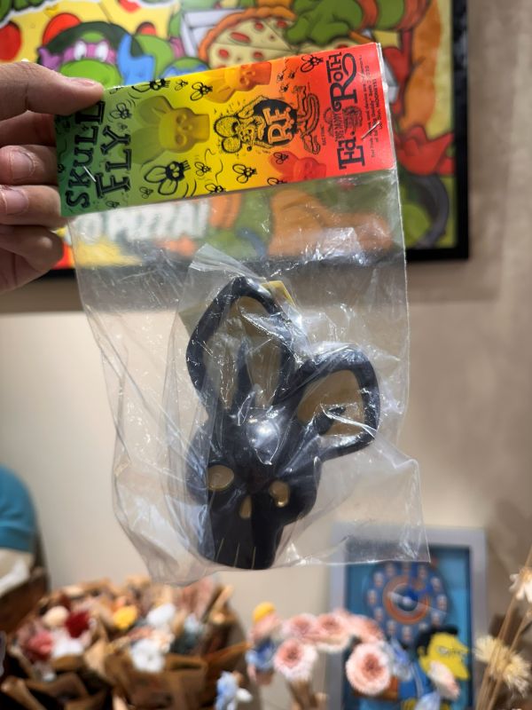 2020年 Rat Fink Big Daddy Mooneyes 黑金骷髏頭 軟膠 