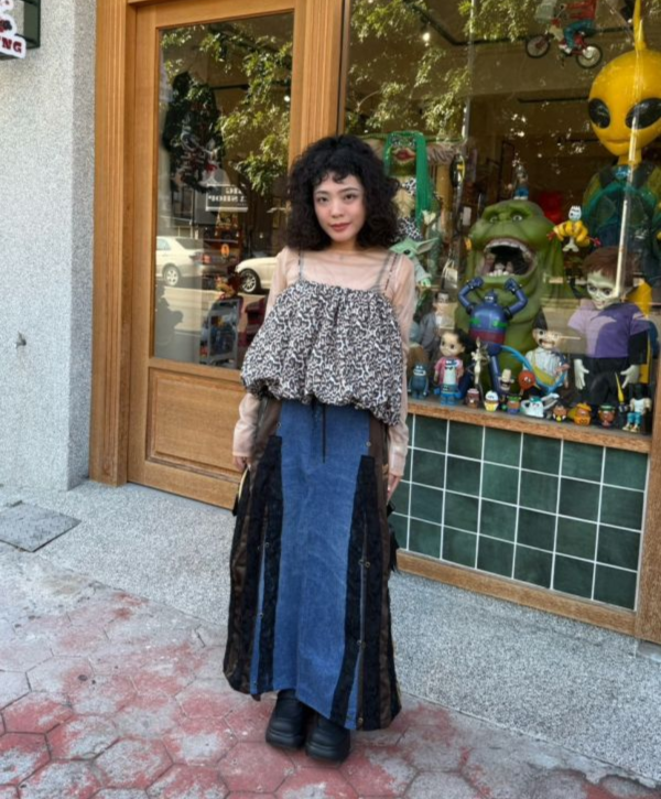 Remake 美式蕾絲拼接裙 