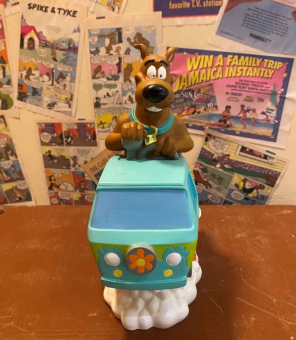 2000年 史酷比 Scooby Doo 神秘機器 廂型車 存錢桶 
