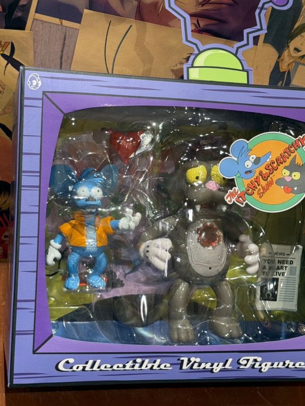 Kidrobot x The Simpsons 辛普森 【貓鼠大戰】 撓撓 & 癢癢 血腥情人節 電視機 