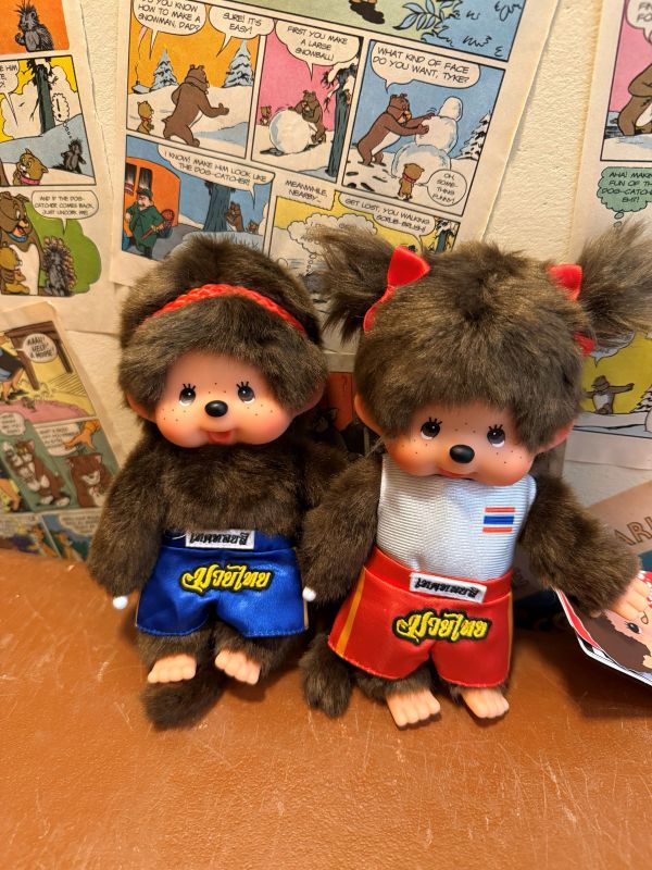 泰國限定 正版 Monchhichi มวยไทย Muay Thai 泰拳夢奇奇 