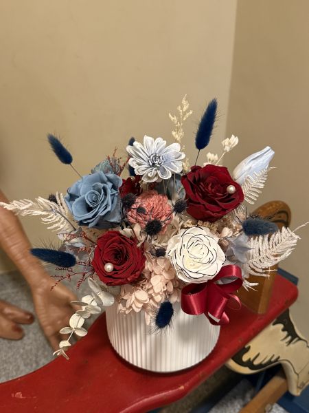 【訂製】開幕花禮/永生花盆花 