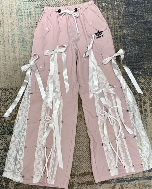 Remake 美式蕾絲工裝褲 