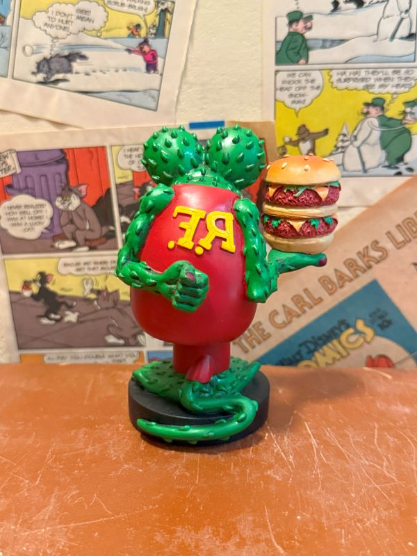 2008年 Rat Fink Nodding doll 手拿漢堡芬克鼠 