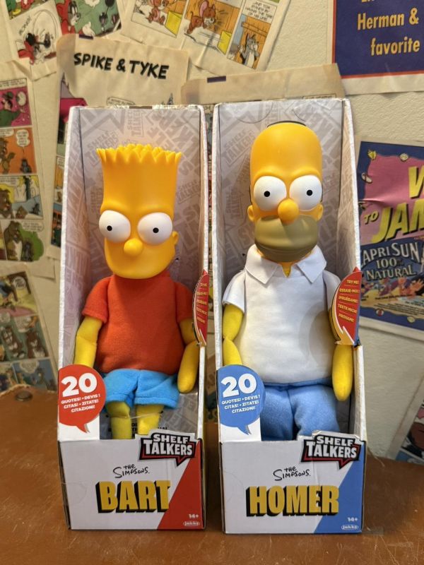 2024 Bart Simpson 會說話的 荷馬/霸子 玩偶 