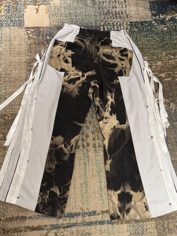 Remake 美式蕾絲拼接褲 