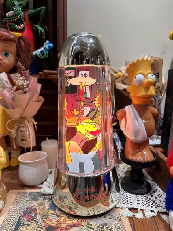 2002年 The Simpsons 辛普森家庭款 電鍍銀情境氣氛燈 