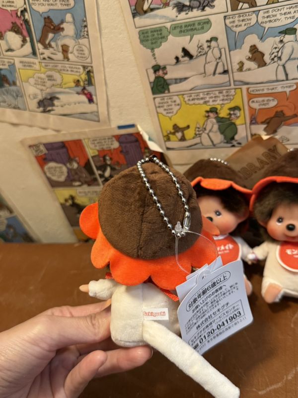 日本限定   正版 Monchhichi x モンメイト 花朵夢奇奇 吊飾鑰匙圈 