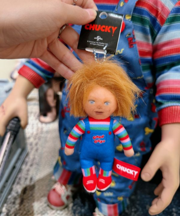 日本正版 環球影城 恰吉娃娃 Chucky 吊飾 鑰匙圈 