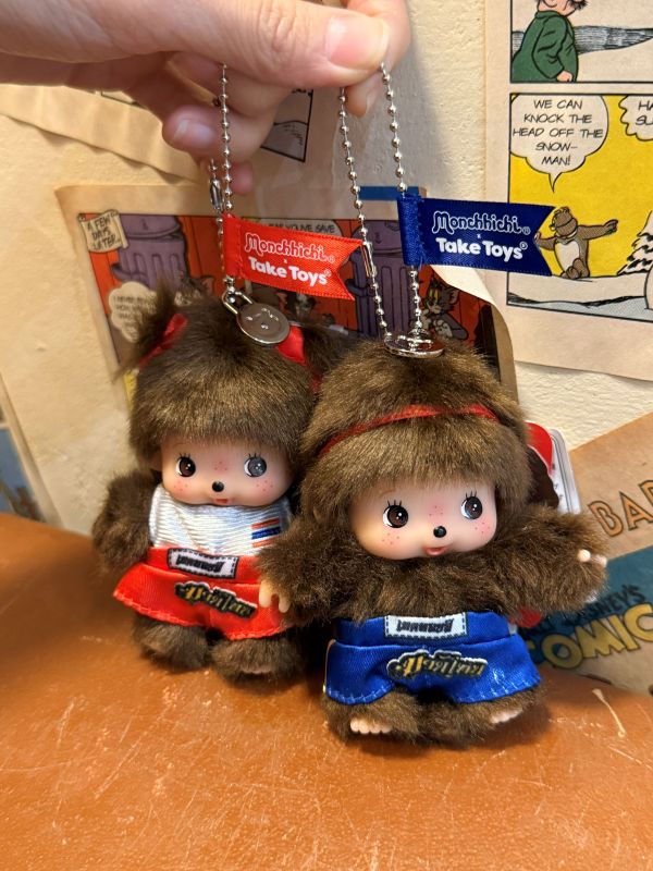 泰國限定 正版 Monchhichi มวยไทย Muay Thai 泰拳夢奇奇吊飾鑰匙圈 