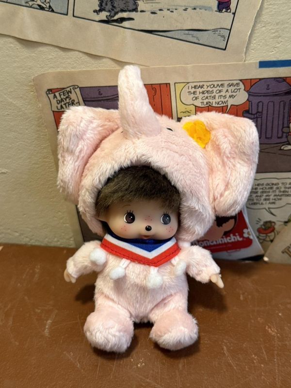 [泰國限定] 大象 Monchhichi 玩偶 / 吊飾 