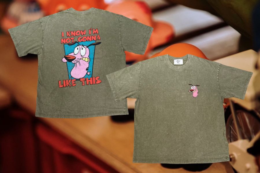 童年卡通系列 膽小狗 水洗T-shirts 
