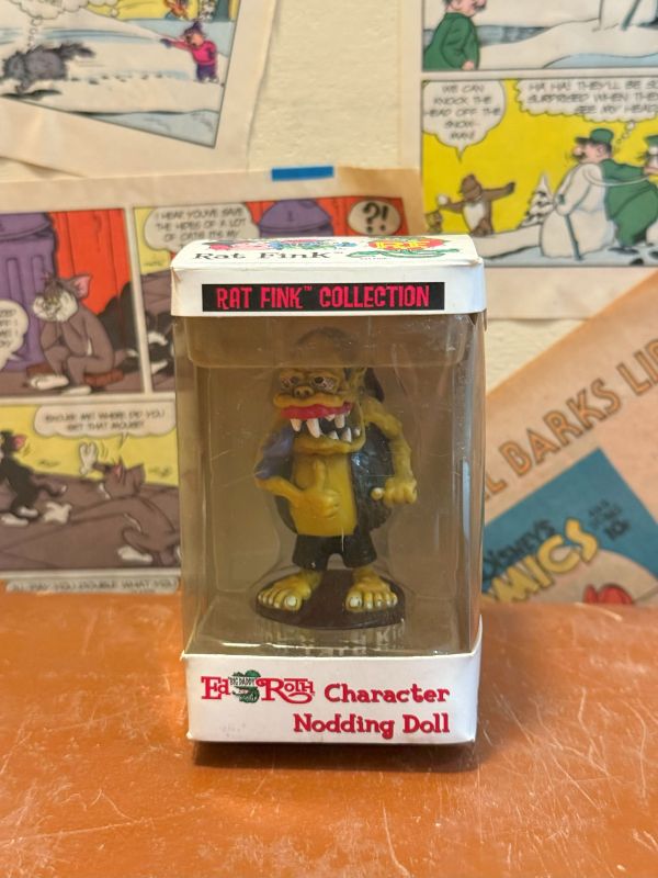 2008年 Rat Fink Junk Yard Kid Nodding Doll 醜怪獸(小) 