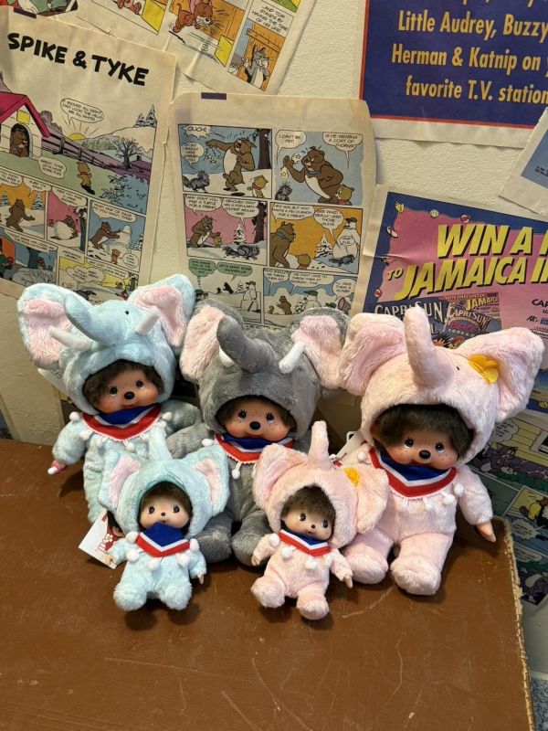 [泰國限定] 大象 Monchhichi 玩偶 / 吊飾 