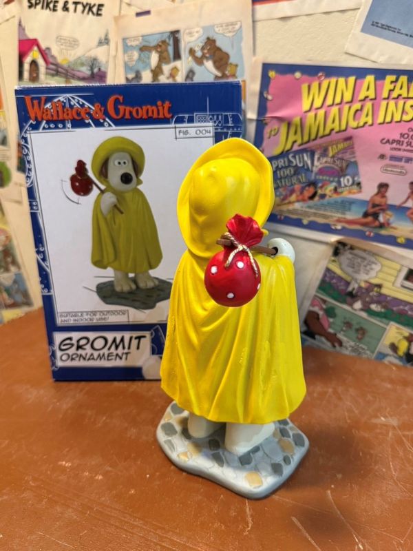 2019年 Gromit 羅米特 穿著雨衣 花園 雕像 