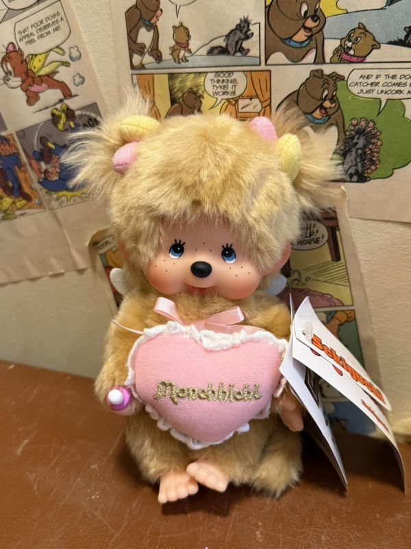 [日本限定 ]50 週年紀念「Love Happy Angel」 Monchhichi 玩偶 