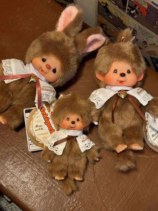 日本限定 正版Sekiguchi Monchhichi Sweet Brown Chimutan 兔子夢奇奇 