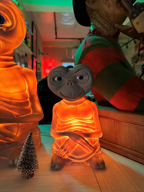 1992年 E.T. 外星人 中型 直立式檯燈 美國史匹柏電影 西部片 