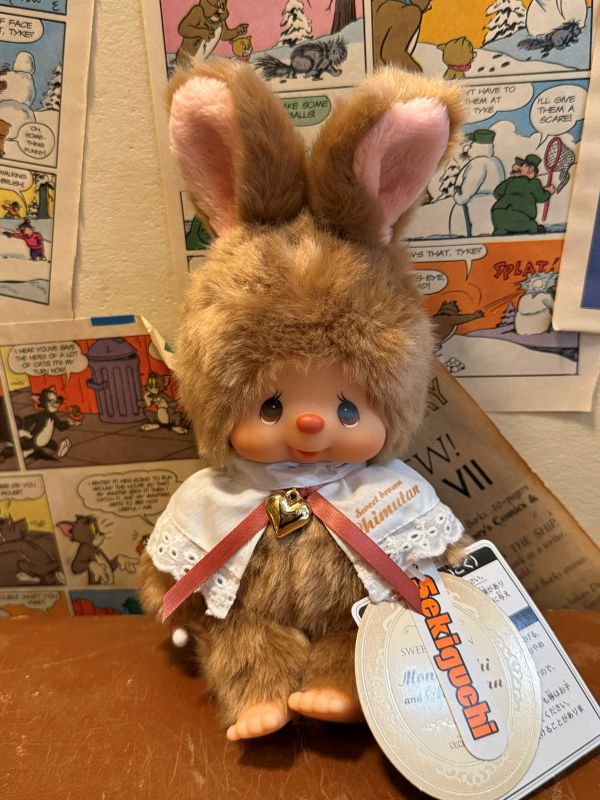 日本限定 正版Sekiguchi Monchhichi Sweet Brown Chimutan 兔子夢奇奇 