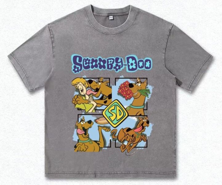 童年卡通系列 史酷比四格圖 水洗T-shirts(三色) 