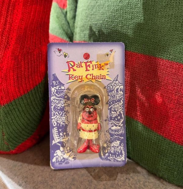 2005 年 Ed Big Daddy Roth Rat Fink 老鼠芬克 艾德羅斯 罕見限定 醜米妮鑰匙圈 