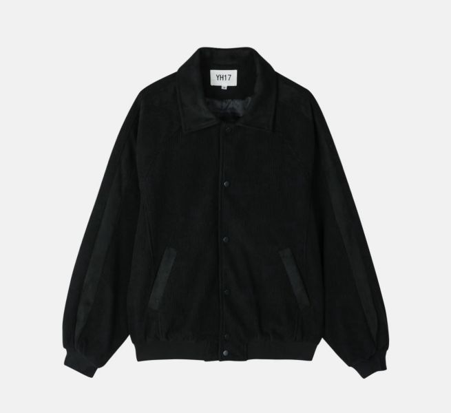 韓版麂皮拼燈芯絨外套 三色 